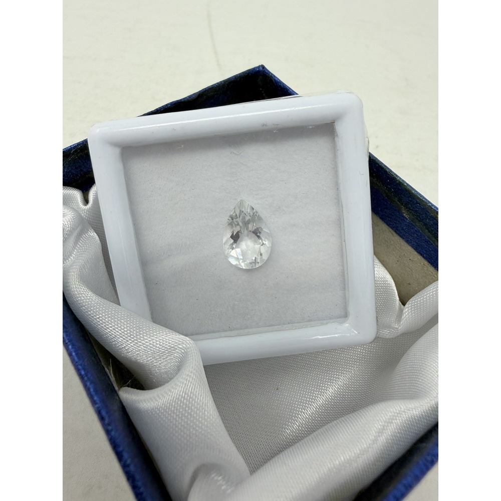 Shop LC Clear Crystal Pear Shaped 12x8mm Loose Gemstone for Jewelry Making 5639